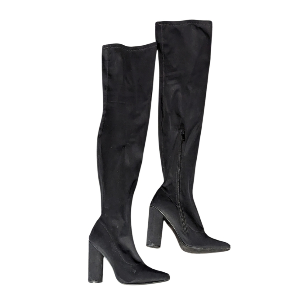 Black Thigh-High Women's Boots